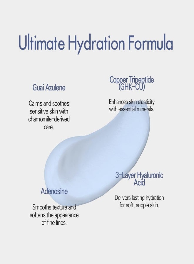 ABEREDE Principle Natural Rich Blue Moisturizing Cream 1.69 fl oz / 50ml, Hydrating Calming Face Cream with Plant Barrier Complex & Hyaluronic Acid, Guaiazulene Chamomile Soothing Moisturizer - Image 5